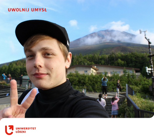 Student UŁ w Japonii